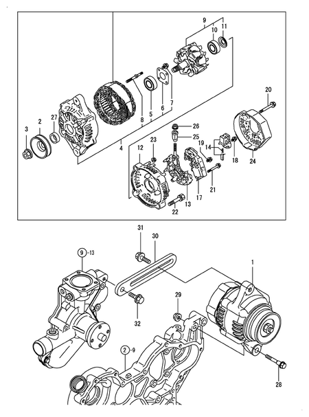 (14A)GENERATOR (4TNE98-BQFLC)