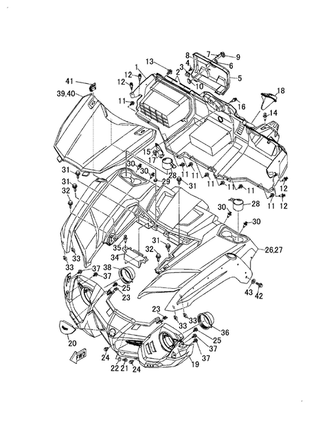 FRONT FENDER (YU700G(2019US))