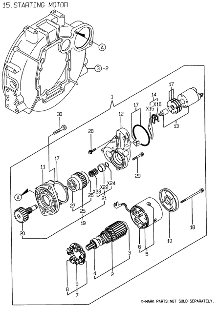 STARTING MOTOR (4TNE88-EHP) STARTING MOTOR (4TNE88-EHP)