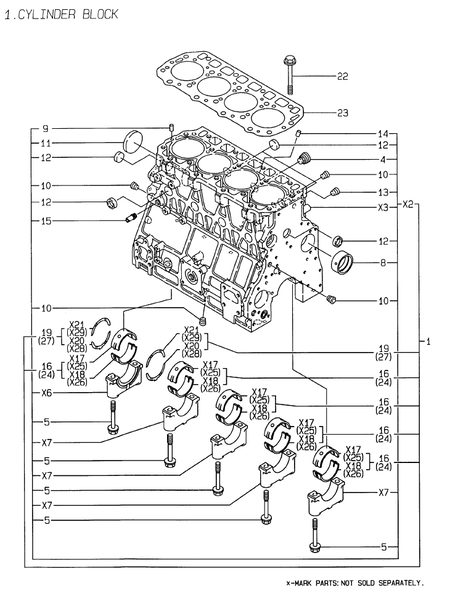 CYLINDER BLOCK (4TNE106-GE)