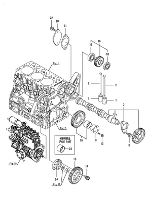 CAMSHAFT & DRIVING GEAR (3TNV74F-SDSA) CAMSHAFT & DRIVING GEAR (3TNV74F-SDSA)