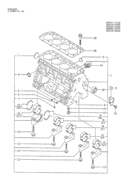 CYLINDER BLOCK (4TN84L-RGL)