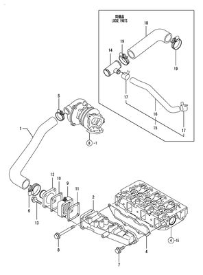 SUCTION MANIFOLD (3TNV84T-BKSA3)