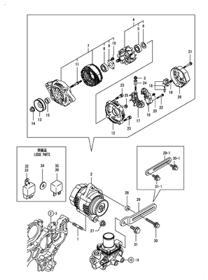 GENERATOR (4TNV98-ZNSAD) GENERATOR (4TNV98-ZNSAD)
