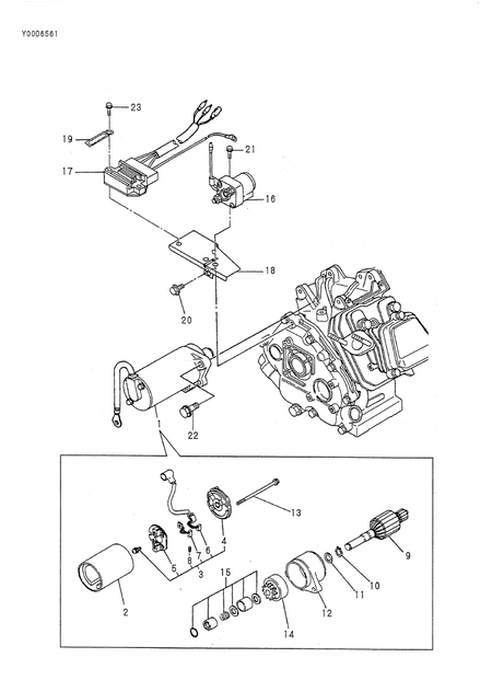 STARTING MOTOR (YSP1315SSEIW)