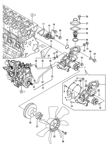 COOLING WATER SYSTEM (4TNV88-XAT)