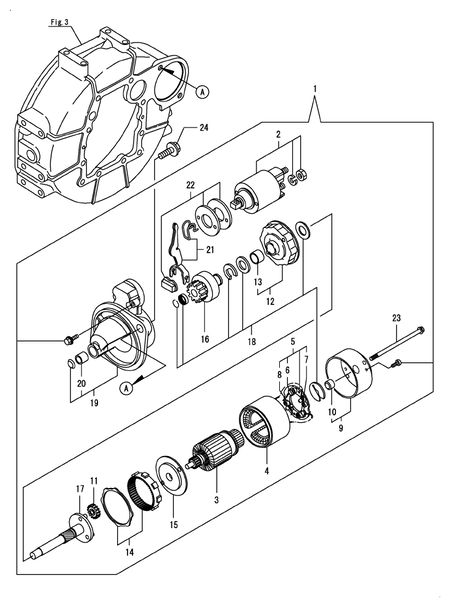STARTER MOTOR (3TNV88F-EPWN)