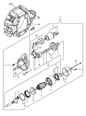 STARTER MOTOR (3TNV88C-DSA) STARTER MOTOR (3TNV88C-DSA)