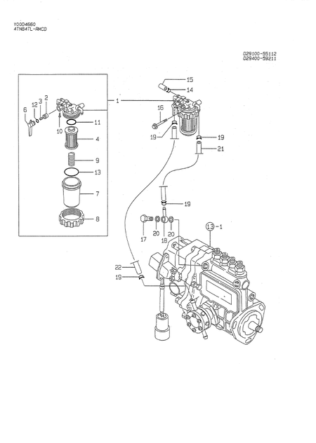 FUEL LINE (4TN84TL-RMCD)