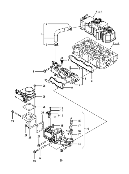 SUCTION MANIFOLD (3TNV88C-DTR4)