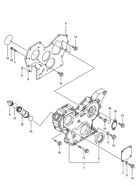 GEAR HOUSING (3TNV88F-ESHYB) GEAR HOUSING (3TNV88F-ESHYB)