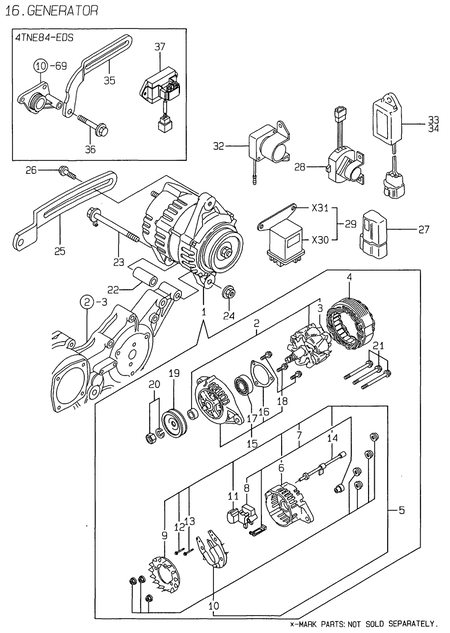 GENERATOR (4TNE84-DS)