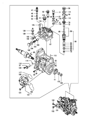 FUEL INJECTION PUMP (3TNV84T-BGGE) FUEL INJECTION PUMP (3TNV84T-BGGE)